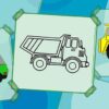 truck coloring book