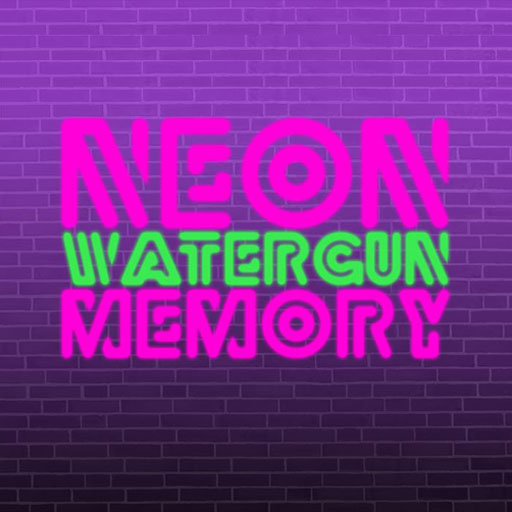 Memória de pistola d’água neon